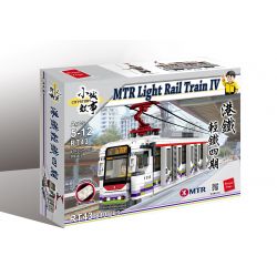 ROYAL TOYS RT43 non  ĐƯỜNG SẮT NHẸ MTR GIAI ĐOẠN 4 bộ đồ chơi xếp lắp ráp ghép mô hình City CITY STORY MTR LIGHT RAIL TRAIN IV Thành Phố 810 khối