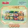 GUDI 51009 51005 51006 51007 51008 non  QUẢNG TRƯỜNG NHẠC CỤ VƯỜN LANXIN PHÒNG TRÀ SUQIU PAVILION NHÀ HÀNG ZUIXIAOLOU LÀNG LỤA VÀ SATIN LUOYIFANG bộ đồ chơi xếp lắp ráp ghép mô hình 1239 khối