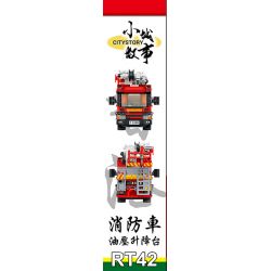 ROYAL TOYS RT42 non  SÀN NÂNG THỦY LỰC XE CỨU HỎA bộ đồ chơi xếp lắp ráp ghép mô hình City CITY STORY HONG KONG FIRE ENGINE HYDRAULIC PLATFORM Thành Phố 564 khối