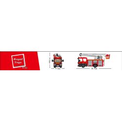 ROYAL TOYS RT42 non  SÀN NÂNG THỦY LỰC XE CỨU HỎA bộ đồ chơi xếp lắp ráp ghép mô hình City CITY STORY HONG KONG FIRE ENGINE HYDRAULIC PLATFORM Thành Phố 564 khối