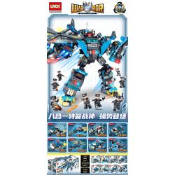 LWCK 60032 non  SWAT THẦN CHIẾN TRANH 8 KẾT HỢP bộ đồ chơi xếp lắp ráp ghép mô hình Creator WARRIOR Sáng Tạo 825 khối