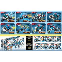 LWCK 60032 non  SWAT THẦN CHIẾN TRANH 8 KẾT HỢP bộ đồ chơi xếp lắp ráp ghép mô hình Creator WARRIOR Sáng Tạo 825 khối