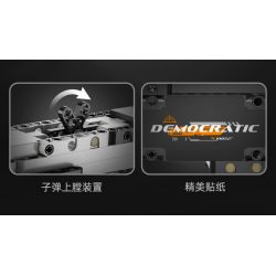 CADA DOUBLEE C81052 81052 non  SÚNG PHUN tỷ lệ 1:1.25 bộ đồ chơi xếp lắp ráp ghép mô hình Gun 880 khối