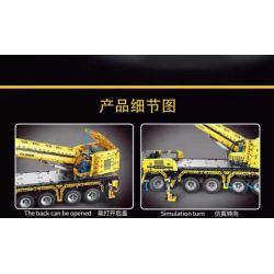 TA GAOLE T4004 4004 non  KỸ THUẬT CẦN CẨU BÁNH LỐP bộ đồ chơi xếp lắp ráp ghép mô hình  TECHNOLOGY Kỹ Thuật Công Nghệ Cao Mô Hình Phương Tiện 3711 khối