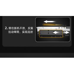 CADA DOUBLEE C81052 81052 non  SÚNG PHUN tỷ lệ 1:1.25 bộ đồ chơi xếp lắp ráp ghép mô hình Gun 880 khối