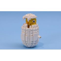 COOL PLAY 03 REBRICKABLE MOC-7609 7609 MOC7609 non  BÉ GÀ NHỎ VÀNG bộ đồ chơi xếp lắp ráp ghép mô hình Creator HATCHING EGG Sáng Tạo 165 khối