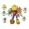 GUDI 60010 non  SẾP ZOMBIE AZURO PHỨC TẠP bộ đồ chơi xếp lắp ráp ghép mô hình Plants Vs Zombies Hoa Quả Nổi Giận 1026 khối