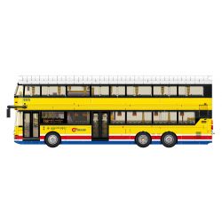 ROYAL TOYS RT39 non  XE BUÝT THÀNH PHỐ HỒNG KÔNG REGAL B8L bộ đồ chơi xếp lắp ráp ghép mô hình City CITY STORY CITYBUS VOLVO B8L 1339 khối