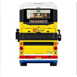 ROYAL TOYS RT39 non  XE BUÝT THÀNH PHỐ HỒNG KÔNG REGAL B8L bộ đồ chơi xếp lắp ráp ghép mô hình City CITY STORY CITYBUS VOLVO B8L 1339 khối