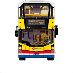 ROYAL TOYS RT39 non  XE BUÝT THÀNH PHỐ HỒNG KÔNG REGAL B8L bộ đồ chơi xếp lắp ráp ghép mô hình City CITY STORY CITYBUS VOLVO B8L 1339 khối