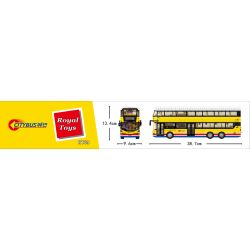 ROYAL TOYS RT39 non  XE BUÝT THÀNH PHỐ HỒNG KÔNG REGAL B8L bộ đồ chơi xếp lắp ráp ghép mô hình City CITY STORY CITYBUS VOLVO B8L 1339 khối