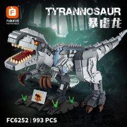 FORANGE FC6252 6252 non  RỒNG ĐỘC bộ đồ chơi xếp lắp ráp ghép mô hình Dino TYRANNOSAUR Khủng Long 993 khối