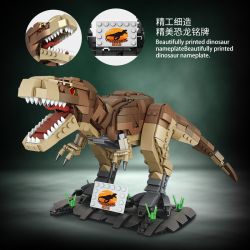 FORANGE FC6251 6251 non  TYRANNOSAURUS REX bộ đồ chơi xếp lắp ráp ghép mô hình Dino Khủng Long 939 khối