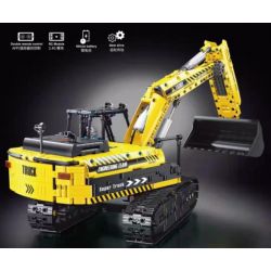 TA GAOLE T4001 4001 non  KỸ THUẬT: MÁY XÚC bộ đồ chơi xếp lắp ráp ghép mô hình  TECHNOLOGY Kỹ Thuật Công Nghệ Cao Mô Hình Phương Tiện 2068 khối