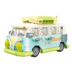 JAKI JK8305 8305 non  XE TẢI MÙA HÈ bộ đồ chơi xếp lắp ráp ghép mô hình Racers Đua Tốc Độ