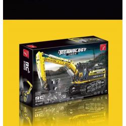 TA GAOLE T4001 4001 non  KỸ THUẬT: MÁY XÚC bộ đồ chơi xếp lắp ráp ghép mô hình  TECHNOLOGY Kỹ Thuật Công Nghệ Cao Mô Hình Phương Tiện 2068 khối