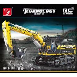 TA GAOLE T4001 4001 non  KỸ THUẬT: MÁY XÚC bộ đồ chơi xếp lắp ráp ghép mô hình  TECHNOLOGY Kỹ Thuật Công Nghệ Cao Mô Hình Phương Tiện 2068 khối