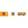 ROYAL TOYS RT36 non  XE BUÝT TRƯỜNG HỌC HỒNG KÔNG bộ đồ chơi xếp lắp ráp ghép mô hình City CITY STORY HONG KONG SCHOOL BUS Thành Phố 460 khối