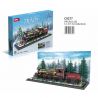 WOMA C0377 0377 non  XE LỬA ĐẤT NƯỚC TUYẾT bộ đồ chơi xếp lắp ráp ghép mô hình SNOW COUNTRY TRAIN 1232 khối