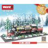 WOMA C0377 0377 non  XE LỬA ĐẤT NƯỚC TUYẾT bộ đồ chơi xếp lắp ráp ghép mô hình SNOW COUNTRY TRAIN 1232 khối