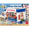 ROYAL TOYS RT33 non  GIAN HÀNG CÁ TƯƠI CHỢ HỒNG KÔNG JIU KEE bộ đồ chơi xếp lắp ráp ghép mô hình City CITY STORY MARKET FISH STALL Thành Phố 173 khối