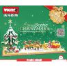 WOMA C0376 0376 non  CẢNH TUYẾT GIÁNG SINH bộ đồ chơi xếp lắp ráp ghép mô hình SNOW SCENE CHRISTMAS 826 khối