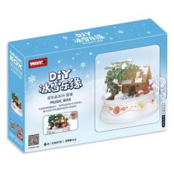 WOMA C0375 0375 non  HỘP NHẠC NHÀ ÂM bộ đồ chơi xếp lắp ráp ghép mô hình 255 khối