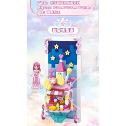 WISE BLOCK HA383015 383015 non  MAGIC STAR FORT BỨC TRANH BA CHIỀU CỦA LÂU ĐÀI NỔI CỬA HÀNG QUẦN ÁO HOA KẸO NGÔI SAO NGỌT NGÀO ĐẠO CỤ ???O THUẬT bộ đồ chơi xếp lắp ráp ghép mô hình Balala The Fairies Các Nàng Tiên Nhỏ Tinh Nghịch