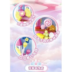 WISE BLOCK HA383015 383015 non  MAGIC STAR FORT BỨC TRANH BA CHIỀU CỦA LÂU ĐÀI NỔI CỬA HÀNG QUẦN ÁO HOA KẸO NGÔI SAO NGỌT NGÀO ĐẠO CỤ ???O THUẬT bộ đồ chơi xếp lắp ráp ghép mô hình Balala The Fairies Các Nàng Tiên Nhỏ Tinh Nghịch