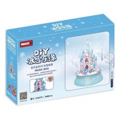 WOMA C0373 0373 non  HỘP NHẠC LÂU ĐÀI TUYẾT bộ đồ chơi xếp lắp ráp ghép mô hình 246 khối