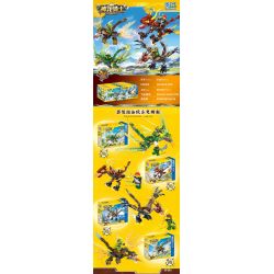 ZHEGAO 932002 non  HIỆP SĨ RỒNG BAY 4 MÔ HÌNH bộ đồ chơi xếp lắp ráp ghép mô hình The  Ninjago Movie DRAGON KNIGHT Ninja Lốc Xoáy 448 khối