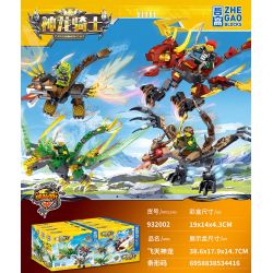 ZHEGAO 932002 non  HIỆP SĨ RỒNG BAY 4 MÔ HÌNH bộ đồ chơi xếp lắp ráp ghép mô hình The  Ninjago Movie DRAGON KNIGHT Ninja Lốc Xoáy 448 khối