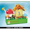 GAOMISI T2024 2024 non  ĐỒNG HỒ ÂM NHẠC NGÔI NHÀ NẤM bộ đồ chơi xếp lắp ráp ghép mô hình MUSHROOM HOUSE CLOCK 528 khối