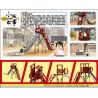 ROYAL TOYS RT30 non  TRƯỢT TRƠN bộ đồ chơi xếp lắp ráp ghép mô hình City CITY STORY PLAYGROUND SLIDE Thành Phố 130 khối
