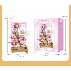 WISE BLOCK HA383021 383021 non  TRANH HOA 3D bộ đồ chơi xếp lắp ráp ghép mô hình Creator Sáng Tạo