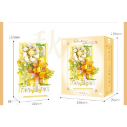 WISE BLOCK HA383021 383021 non  TRANH HOA 3D bộ đồ chơi xếp lắp ráp ghép mô hình Creator Sáng Tạo