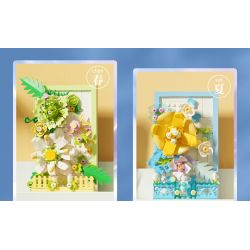 WISE BLOCK HA383021 383021 non  TRANH HOA 3D bộ đồ chơi xếp lắp ráp ghép mô hình Creator Sáng Tạo