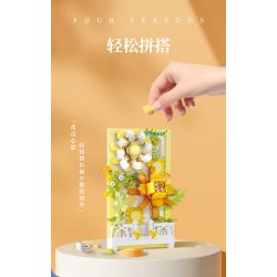 WISE BLOCK HA383021 383021 non  TRANH HOA 3D bộ đồ chơi xếp lắp ráp ghép mô hình Creator Sáng Tạo