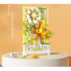 WISE BLOCK HA383021 383021 non  TRANH HOA 3D bộ đồ chơi xếp lắp ráp ghép mô hình Creator Sáng Tạo