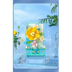 WISE BLOCK HA383021 383021 non  TRANH HOA 3D bộ đồ chơi xếp lắp ráp ghép mô hình Creator Sáng Tạo