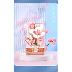 WISE BLOCK HA383021 383021 non  TRANH HOA 3D bộ đồ chơi xếp lắp ráp ghép mô hình Creator Sáng Tạo