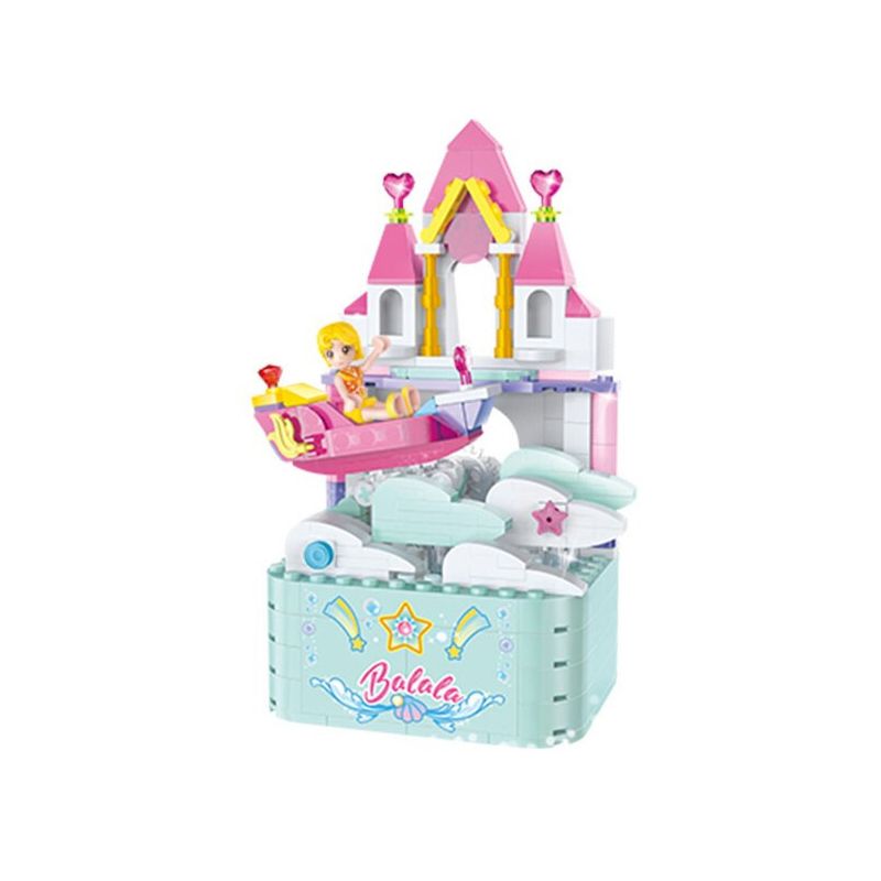 WISE BLOCK HA383104 383104 non  HỘP NHẠC SPACECRAFT MAGIC YUNZHONG bộ đồ chơi xếp lắp ráp ghép mô hình Balala The Fairies Các Nàng Tiên Nhỏ Tinh Nghịch 270 khối