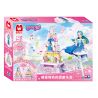 WISE BLOCK HA383103 383103 non  CASTLE XOAY HỘP NHẠC SÂN VƯỜN bộ đồ chơi xếp lắp ráp ghép mô hình Balala The Fairies Các Nàng Tiên Nhỏ Tinh Nghịch 273 khối