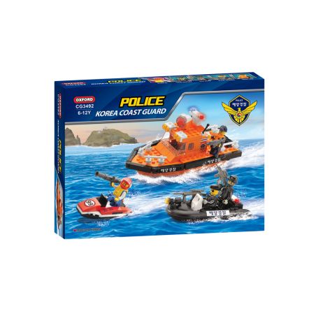 OXFORD CG3492 3492 non  TÀU TUẦN TRA CỦA CẢNH SÁT BIỂN HÀN QUỐC bộ đồ chơi xếp lắp ráp ghép mô hình City 순찰선 Thành Phố