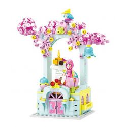 WISE BLOCK HA383102 383102 non  HỘP NHẠC KỲ LÂN FANTASY SAKURA bộ đồ chơi xếp lắp ráp ghép mô hình Balala The Fairies Các Nàng Tiên Nhỏ Tinh Nghịch 345 khối