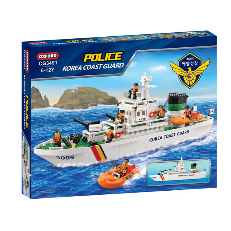 OXFORD CG3491 3491 non  TÀU TUẦN DUYÊN HÀN QUỐC bộ đồ chơi xếp lắp ráp ghép mô hình City 함선 Thành Phố