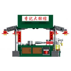 ROYAL TOYS RT25 non  GIAN HÀNG THỰC PHẨM bộ đồ chơi xếp lắp ráp ghép mô hình City CITY STORY DAI PAI DONG Thành Phố 262 khối