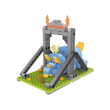 JAKI JK5103 5103 non  TRICERATOPS NHÚT NHÁT (QUẦY SÁCH) bộ đồ chơi xếp lắp ráp ghép mô hình FUNDESK SHY TRICERATOPS（BOOK STAND） 277 khối