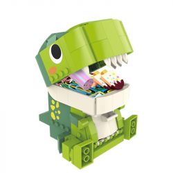 JAKI JK5102 5102 TOP TOY TC1308 1308 TC1309 1309 TC1307 1307 non  FOODIE TYRANNOSAURUS REX (HỘP BẢO QUẢN) bộ đồ chơi xếp lắp ráp ghép mô hình FUNDESK FOODIE T-REX（STORAGE BOX） 242 khối
