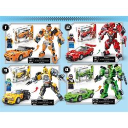 JI ZHIXING 85002 non  ÁO GIÁP MÁT MẺ bộ đồ chơi xếp lắp ráp ghép mô hình Speed Champions Racing Cars Đua Xe Công Thức